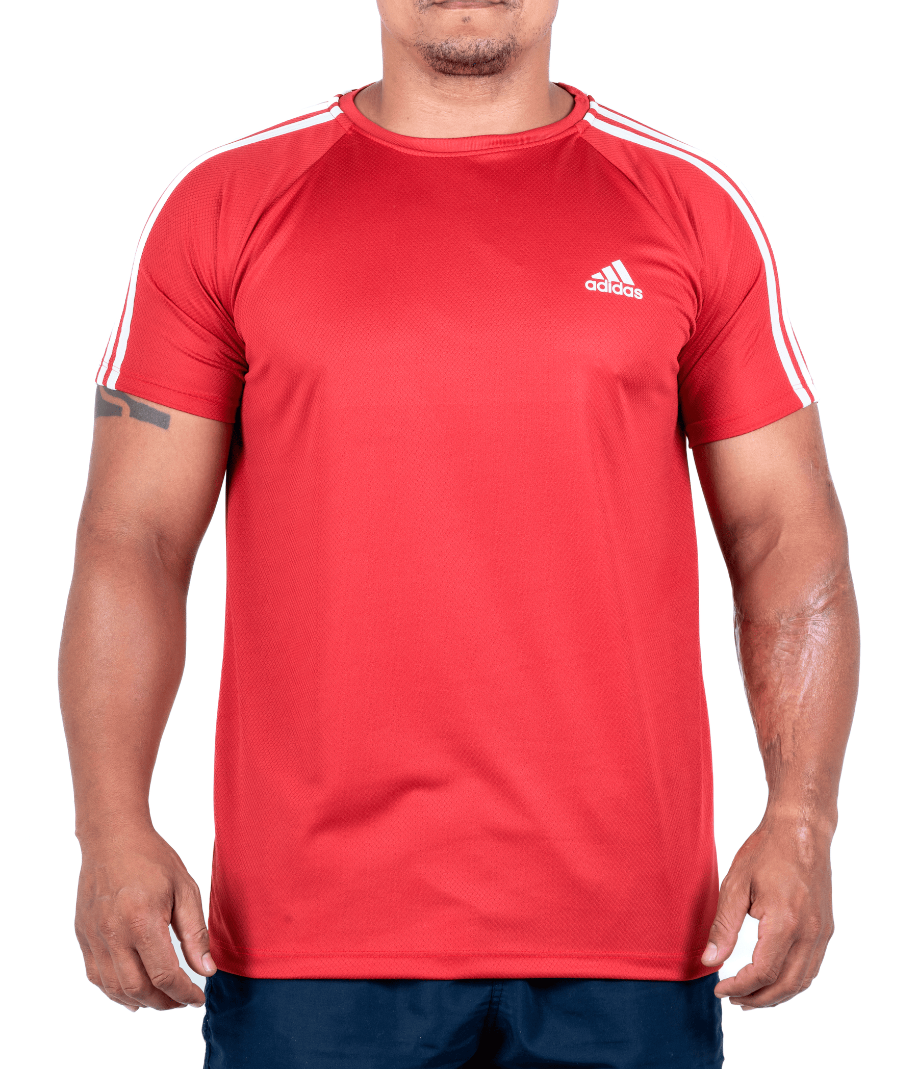 NOVOš„ (G1 ao G4) Camiseta Dry Fit Adidas III Listras Ombro